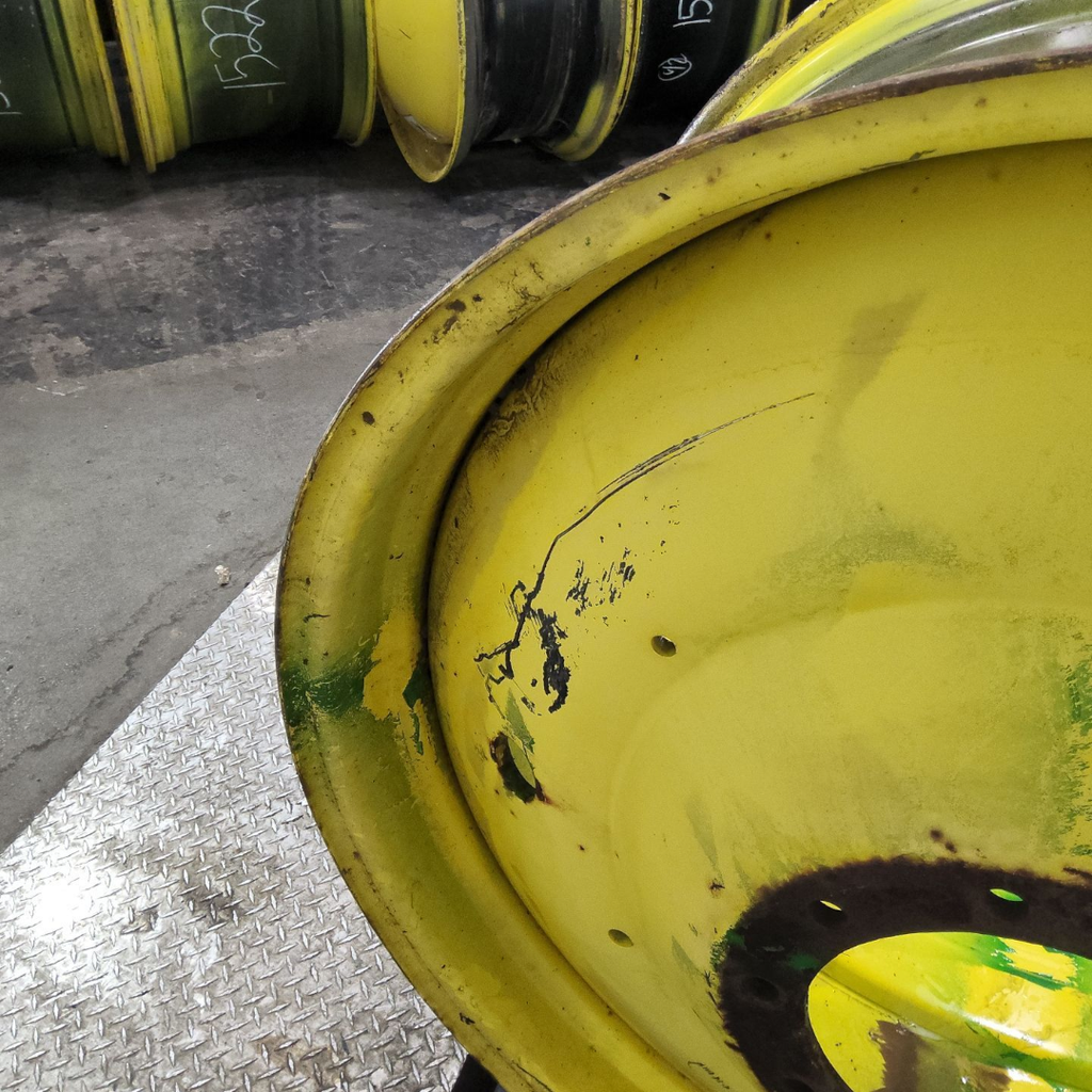 20"W x 42"D, John Deere Yellow 10-Hole Formed Plate