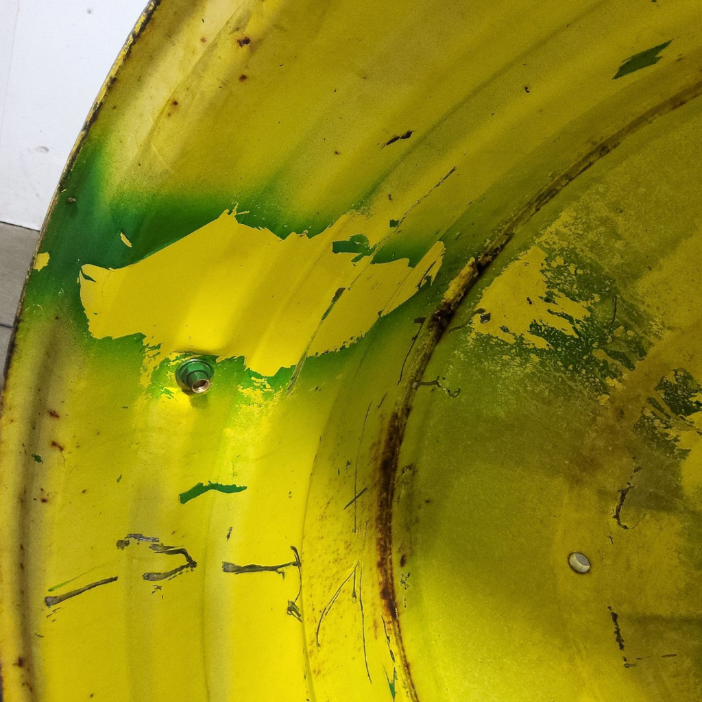 20"W x 42"D, John Deere Yellow 10-Hole Formed Plate