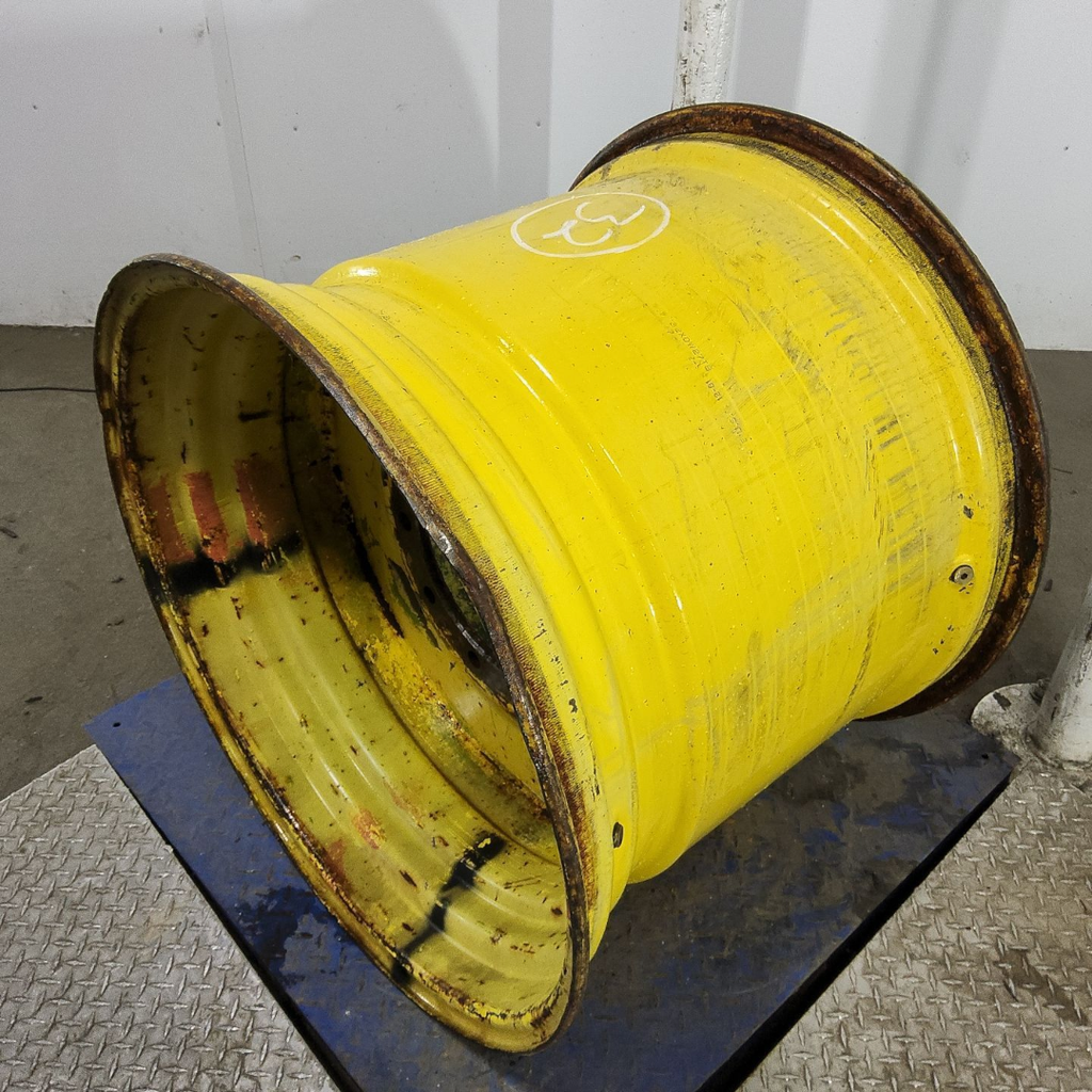 27"W x 32"D, John Deere Yellow 10-Hole Formed Plate