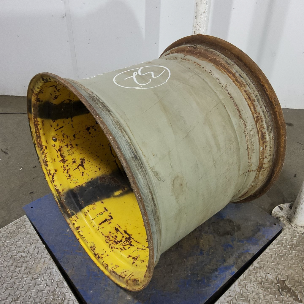 27"W x 32"D, John Deere Yellow 10-Hole Formed Plate