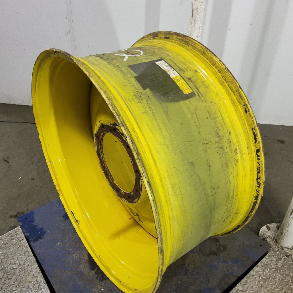 18"W x 38"D, John Deere Yellow 10-Hole Formed Plate