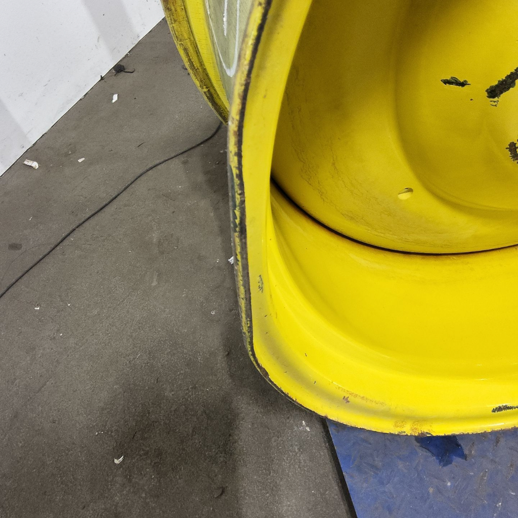 18"W x 38"D, John Deere Yellow 10-Hole Formed Plate