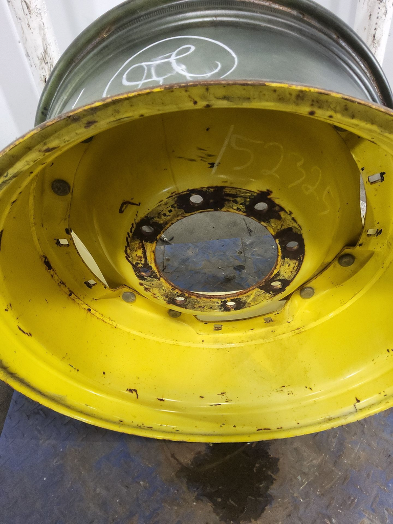 8-Hole Waffle Wheel (Groups of 3 bolts) Center for 28"-30" Rim, John Deere Yellow