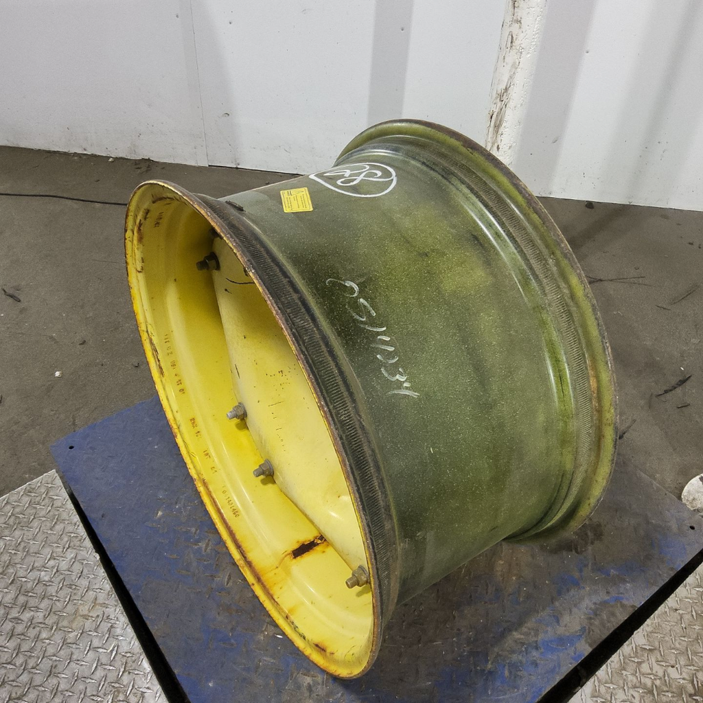 15"W x 28"D, John Deere Yellow 12-Hole Waffle Wheel (Groups of 3 bolts)