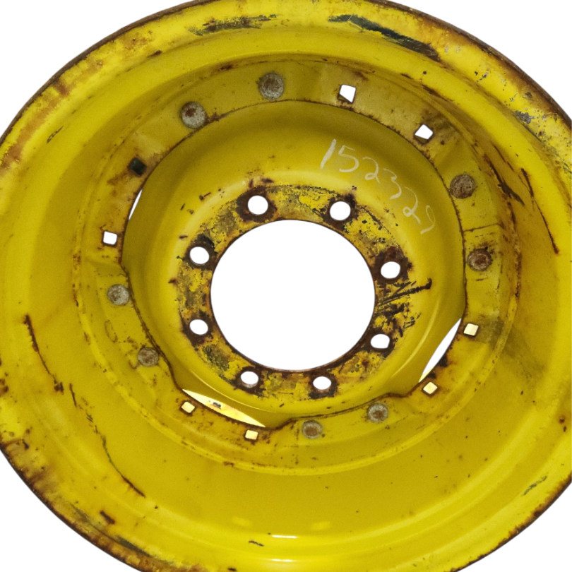10-Hole Waffle Wheel (Groups of 2 bolts) Center for 26" Rim, John Deere Yellow