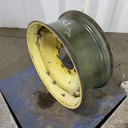 12"W x 28"D, John Deere Yellow 12-Hole Waffle Wheel (Groups of 3 bolts)
