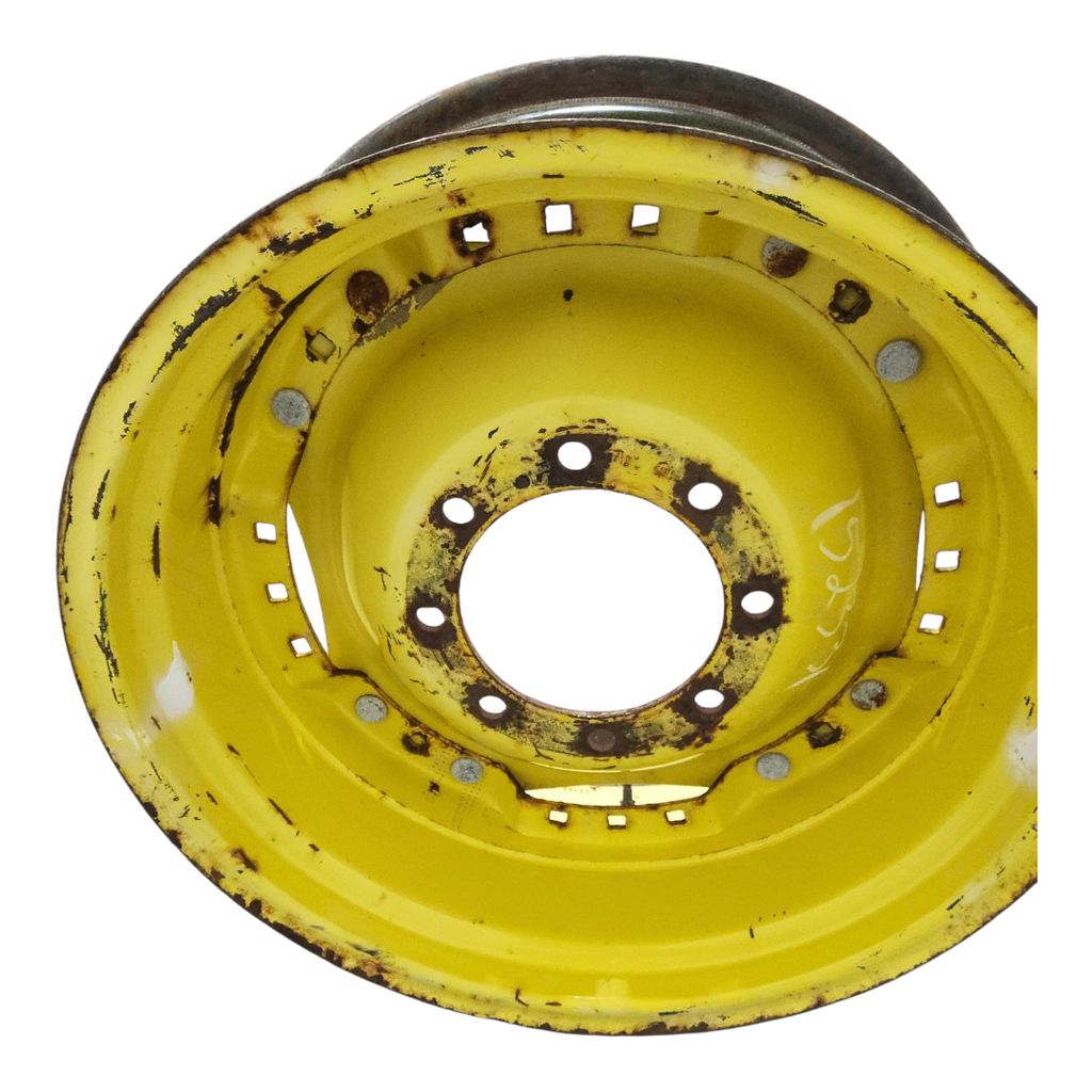 8-Hole Waffle Wheel (Groups of 2 bolts) Center for 28"-30" Rim, John Deere Yellow