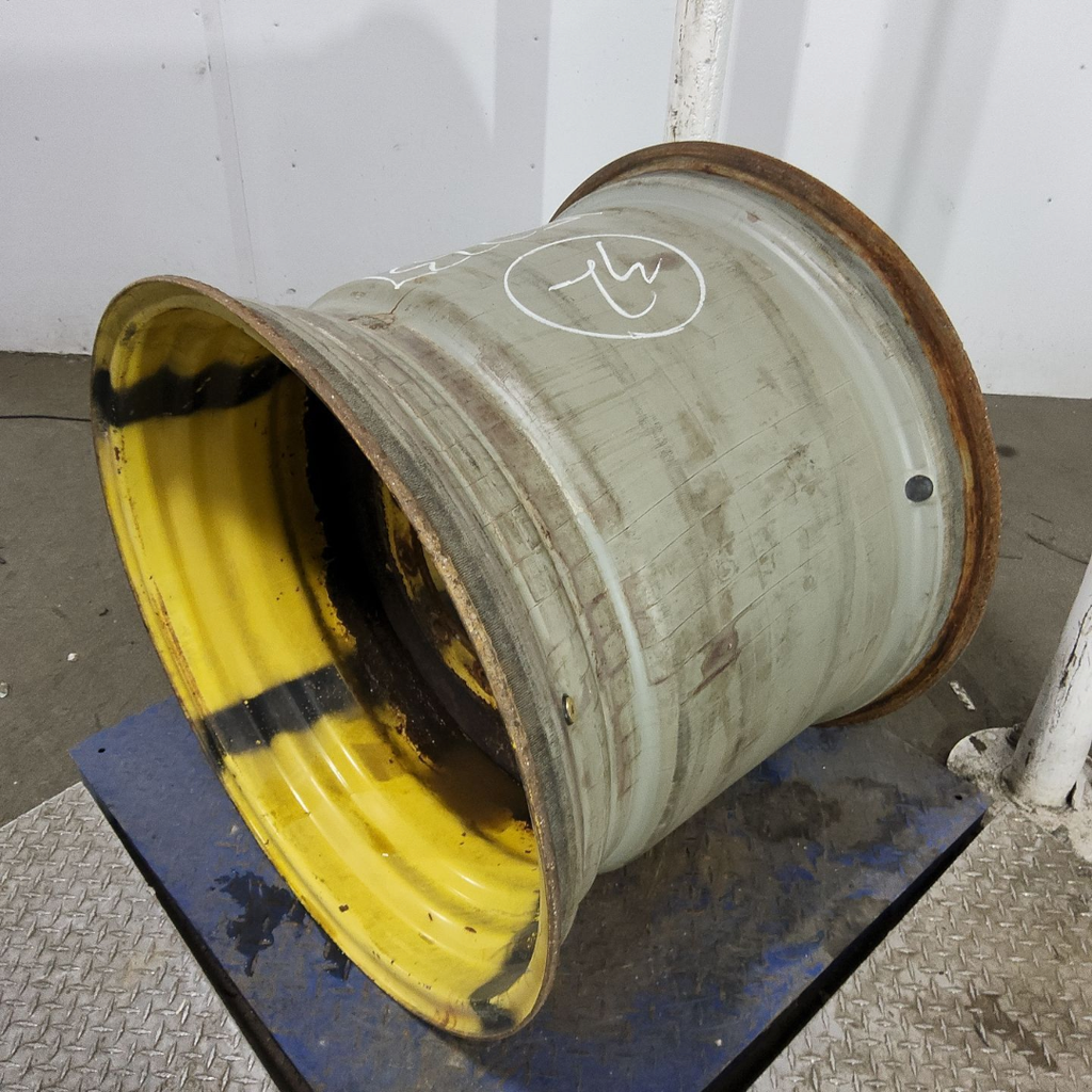 27"W x 32"D, John Deere Yellow 10-Hole Formed Plate
