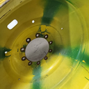 18"W x 42"D, John Deere Yellow 10-Hole Formed Plate
