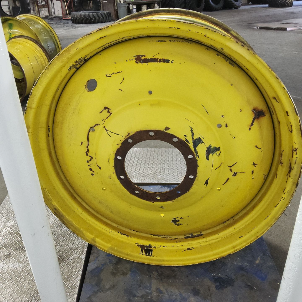 20"W x 46"D, John Deere Yellow 10-Hole Formed Plate