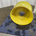 12.25"W x 19.5"D, John Deere Yellow 8-Hole Formed Plate