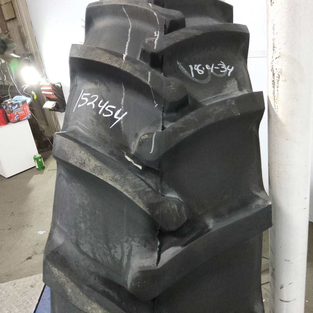 USED 18.4-34 Samson R-1KA Farm Rear Agri-Track R-1+ E (10 Ply), 80% for ...