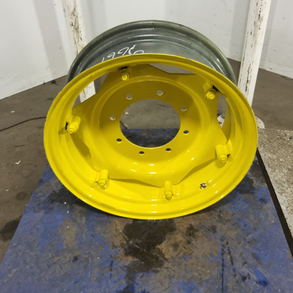 10"W x 24"D, John Deere Yellow 6-Hole Rim, Clamp/Loop Style