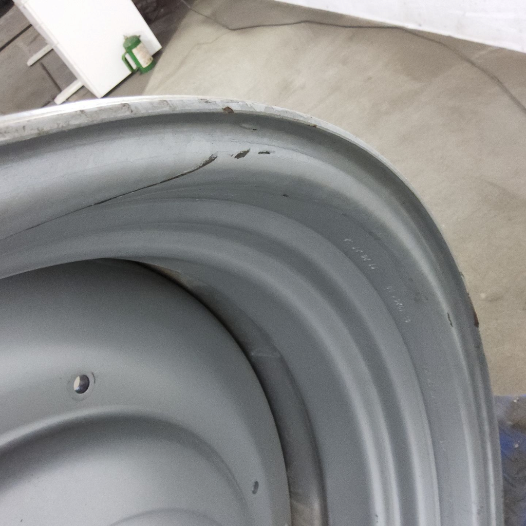 25"W x 38"D, Case IH Silver Mist 10-Hole Formed Plate