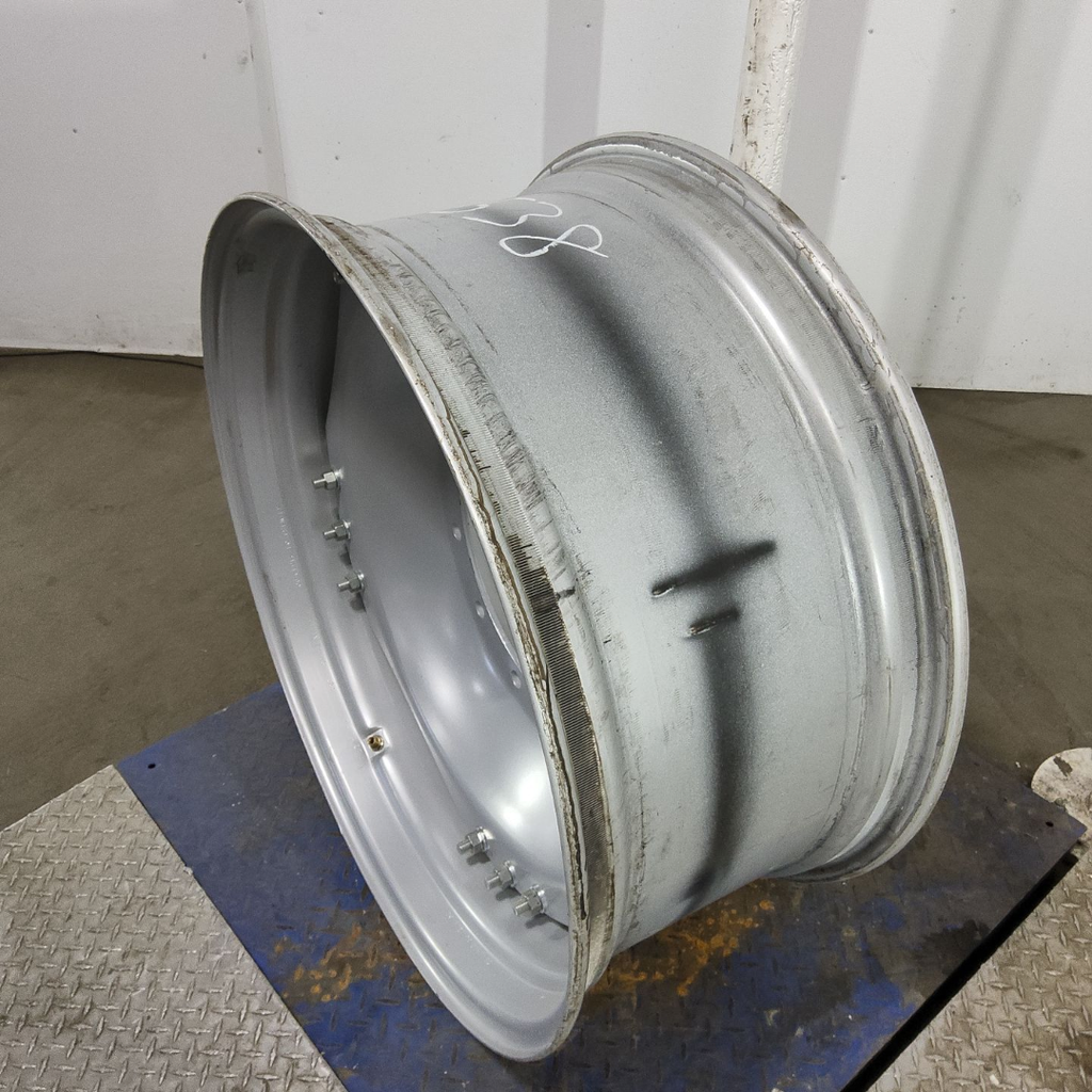 15"W x 34"D, Case IH Silver Mist 12-Hole Waffle Wheel (Groups of 3 bolts)