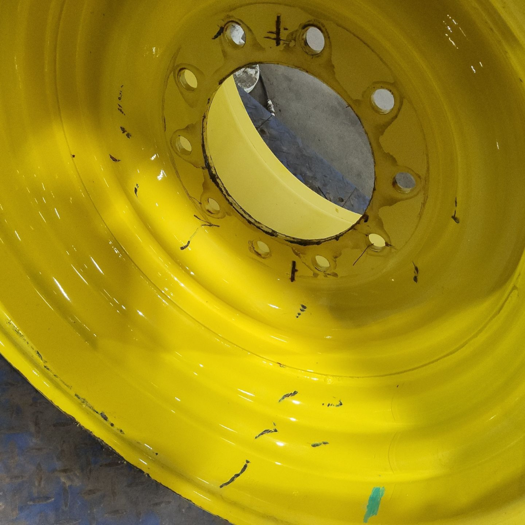25"W x 26"D, John Deere Yellow 10-Hole Formed Plate