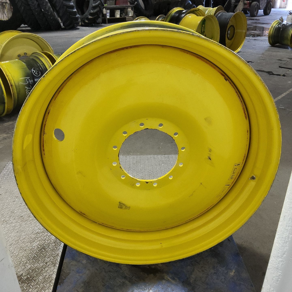 13"W x 46"D, John Deere Yellow 12-Hole Bubble Disc