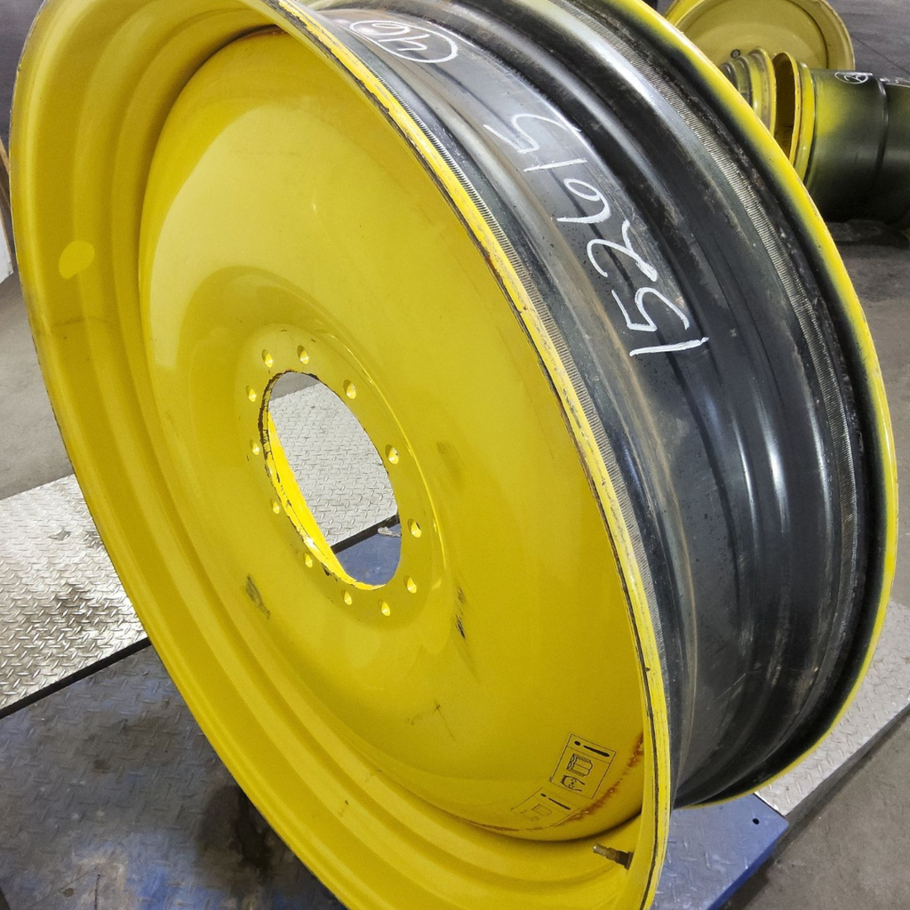 13"W x 46"D, John Deere Yellow 12-Hole Bubble Disc