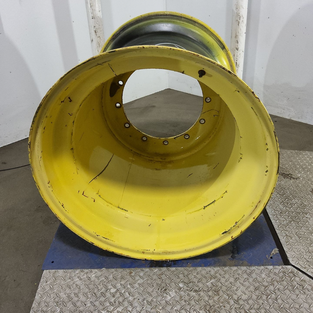 36"W x 32"D, John Deere Yellow 12-Hole Formed Plate