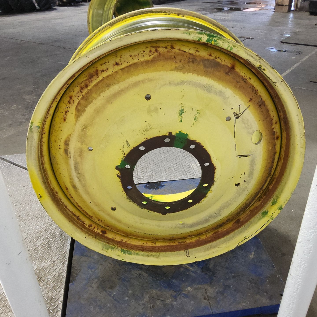 20"W x 42"D, John Deere Yellow 10-Hole Formed Plate