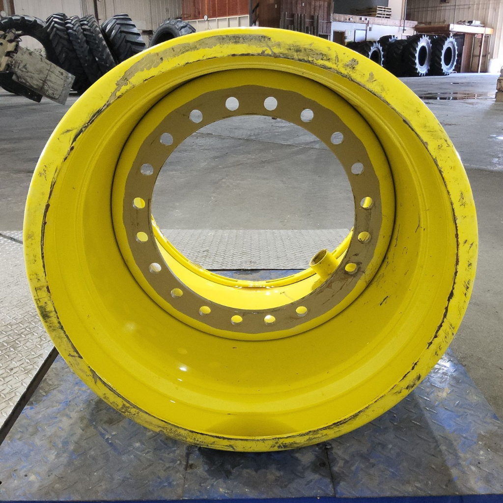 26.00W x 28"D, John Deere Yellow 19-Hole Flat Plate