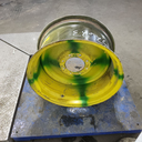 12"W x 24"D, John Deere Yellow 8-Hole Formed Plate