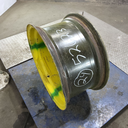 12"W x 24"D, John Deere Yellow 8-Hole Formed Plate