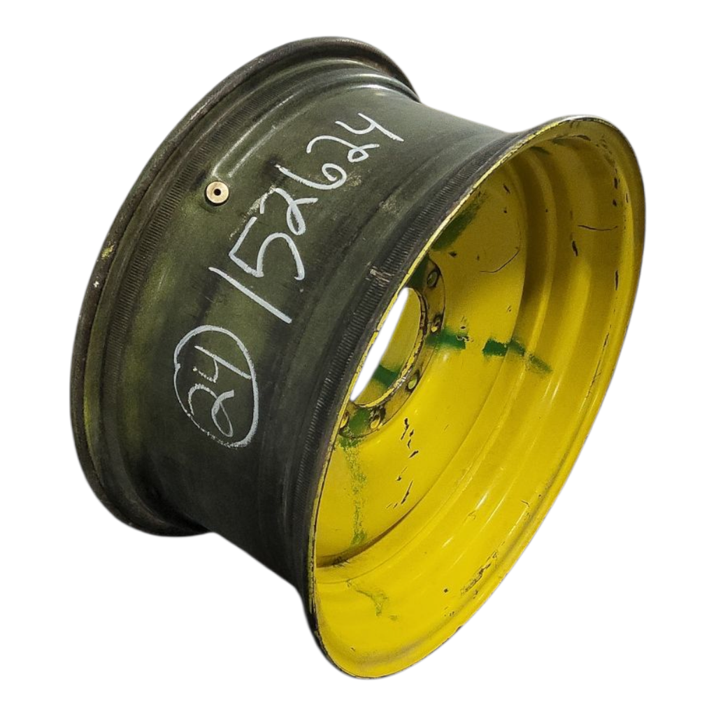 12"W x 24"D, John Deere Yellow 8-Hole Formed Plate