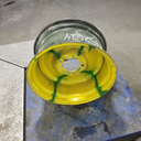 12"W x 24"D, John Deere Yellow 8-Hole Formed Plate