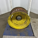 14"W x 26"D, John Deere Yellow 8-Hole Stamped Plate