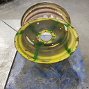 14"W x 26"D, John Deere Yellow 8-Hole Stamped Plate
