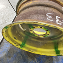 14"W x 26"D, John Deere Yellow 8-Hole Stamped Plate