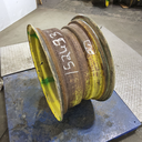 14"W x 26"D, John Deere Yellow 8-Hole Stamped Plate