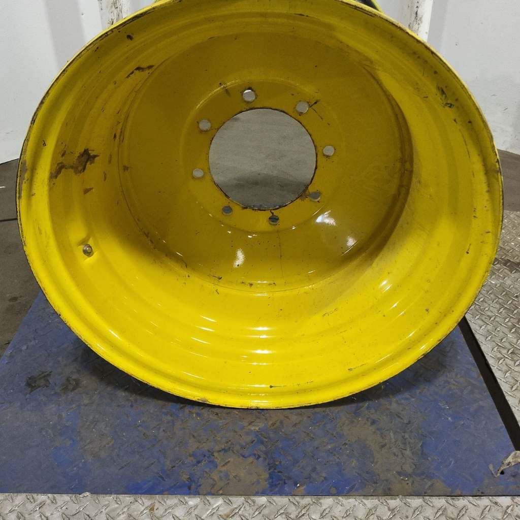 25"W x 26"D, John Deere Yellow 8-Hole Formed Plate