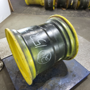 25"W x 26"D, John Deere Yellow 8-Hole Formed Plate