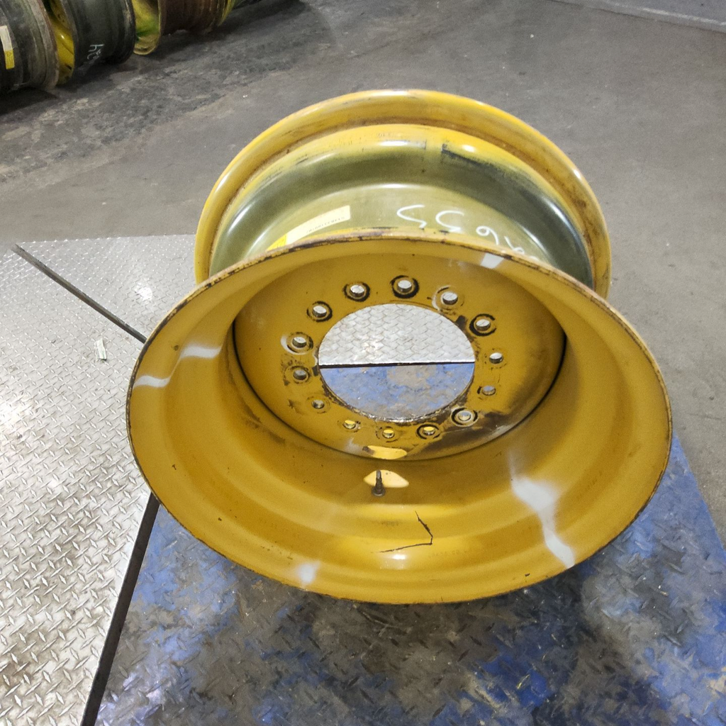 13"W x 25"D, Hagie Orange 14-Hole Formed Plate