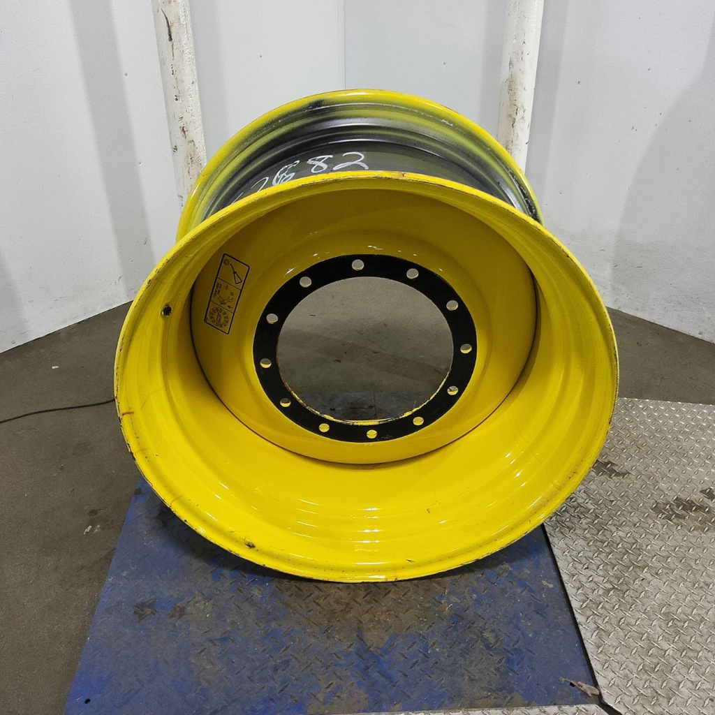 20"W x 34"D, John Deere Yellow 12-Hole Formed Plate