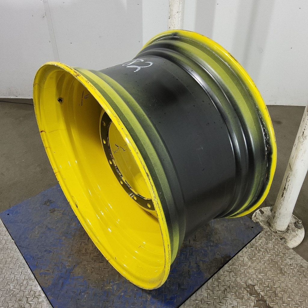 20"W x 34"D, John Deere Yellow 12-Hole Formed Plate