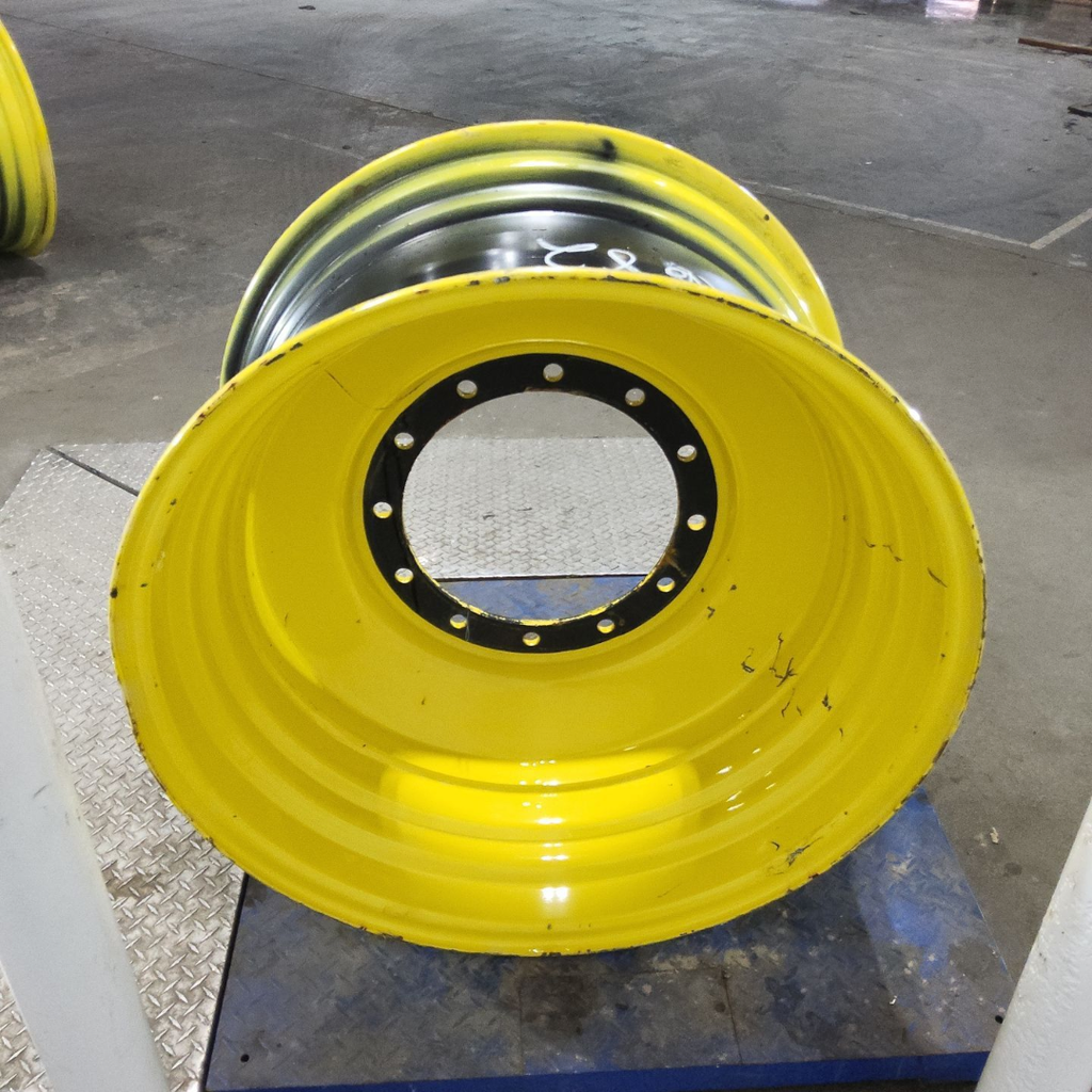 20"W x 34"D, John Deere Yellow 12-Hole Formed Plate