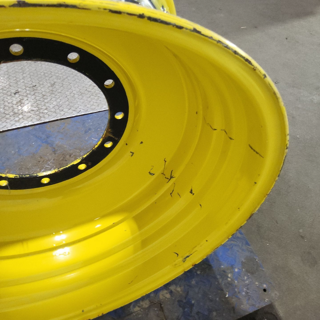 20"W x 34"D, John Deere Yellow 12-Hole Formed Plate