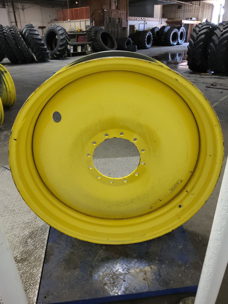 13"W x 46"D, John Deere Yellow 12-Hole Bubble Disc
