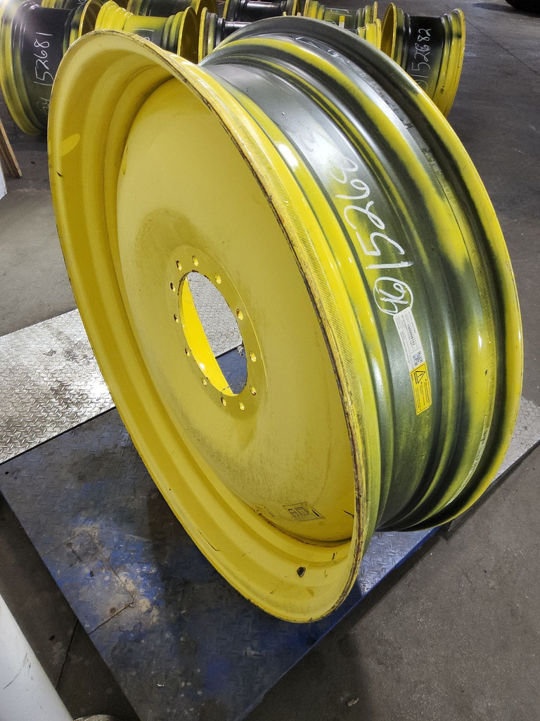 13"W x 46"D, John Deere Yellow 12-Hole Bubble Disc