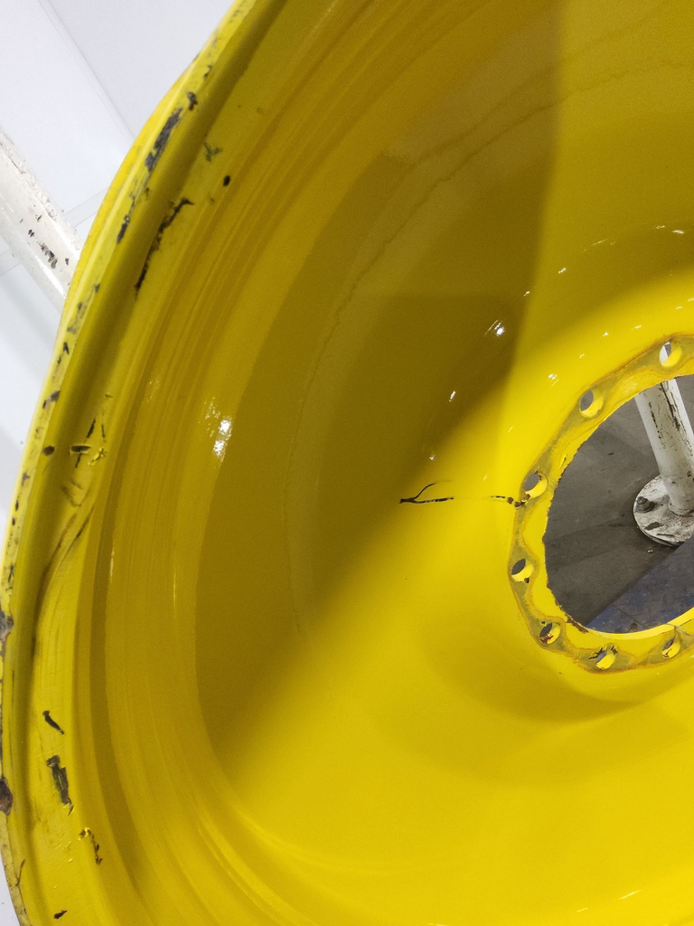 13"W x 46"D, John Deere Yellow 12-Hole Bubble Disc