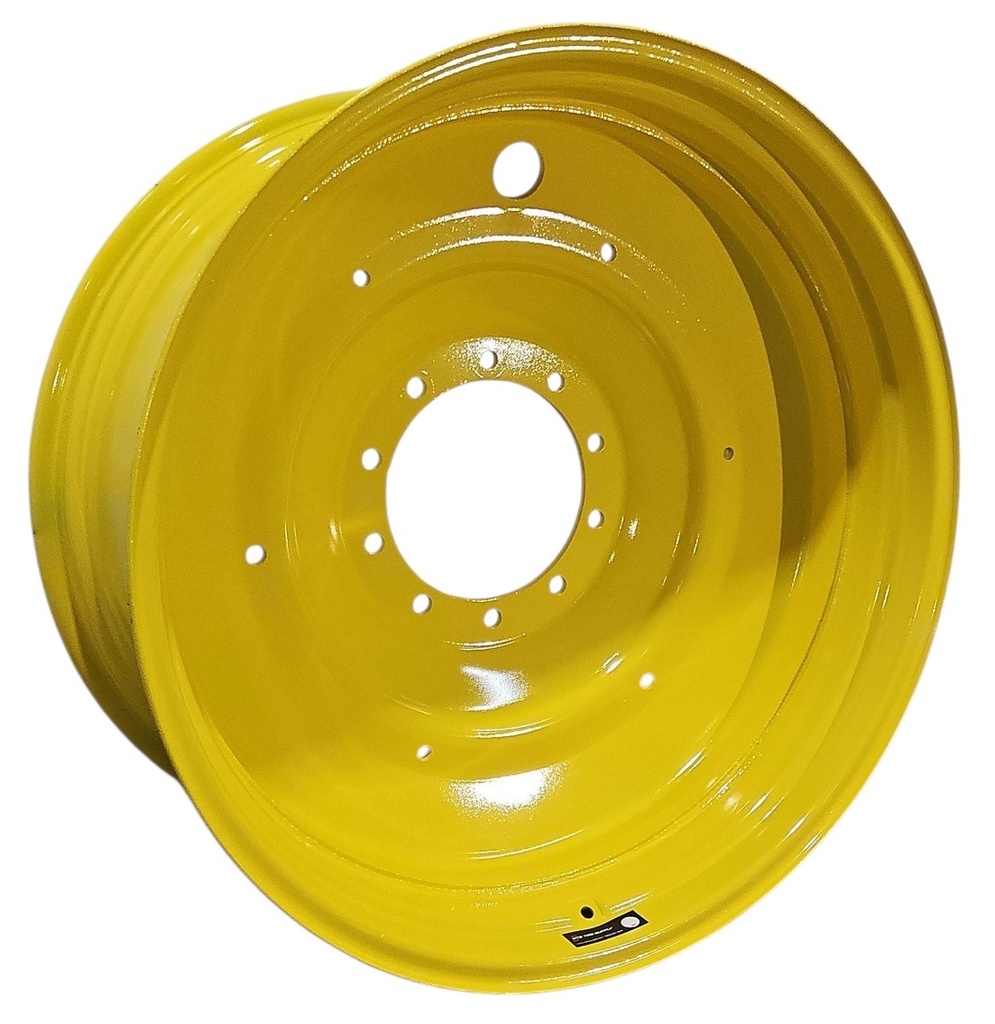 18"W x 38"D, John Deere Yellow 10-Hole Formed Plate