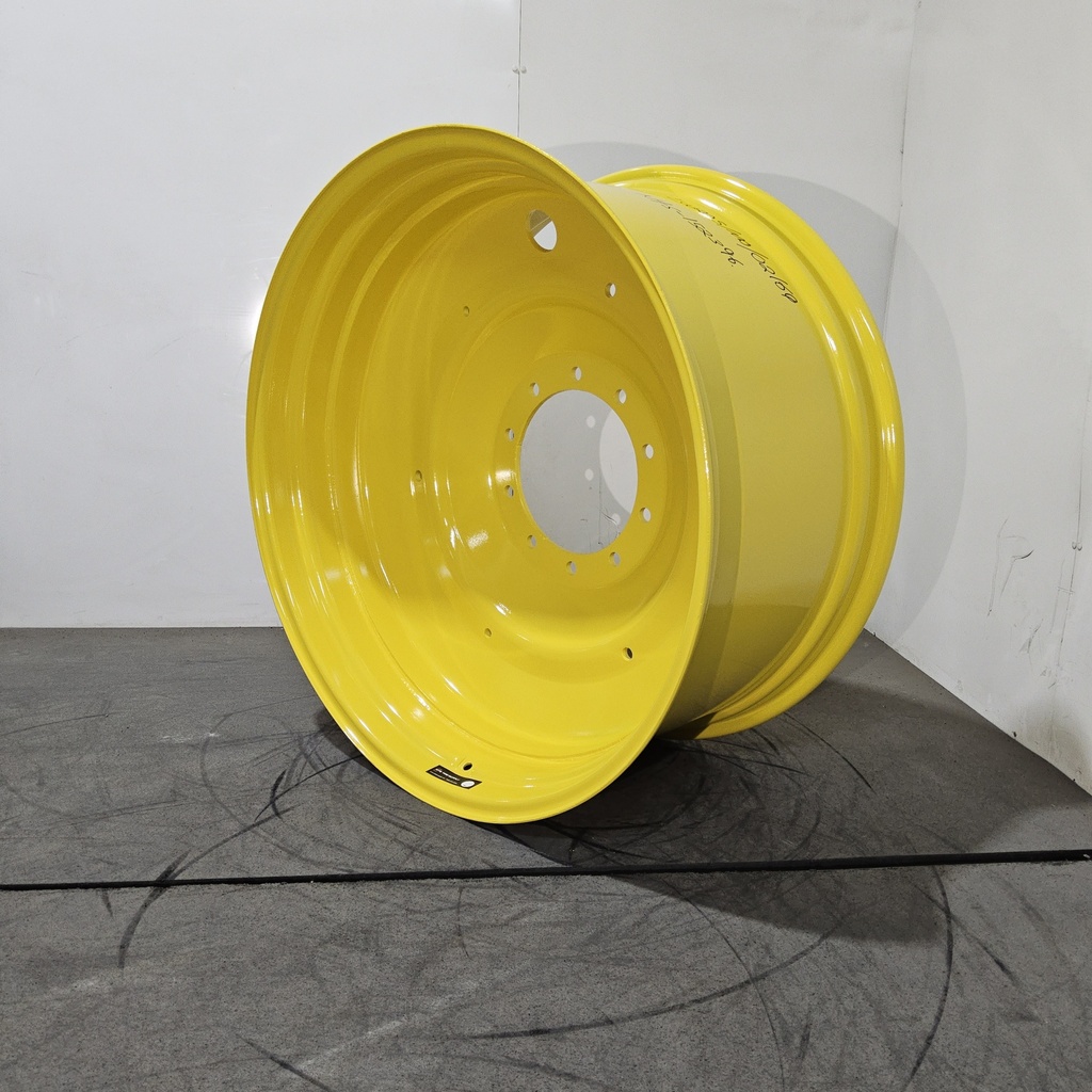 18"W x 38"D, John Deere Yellow 10-Hole Formed Plate