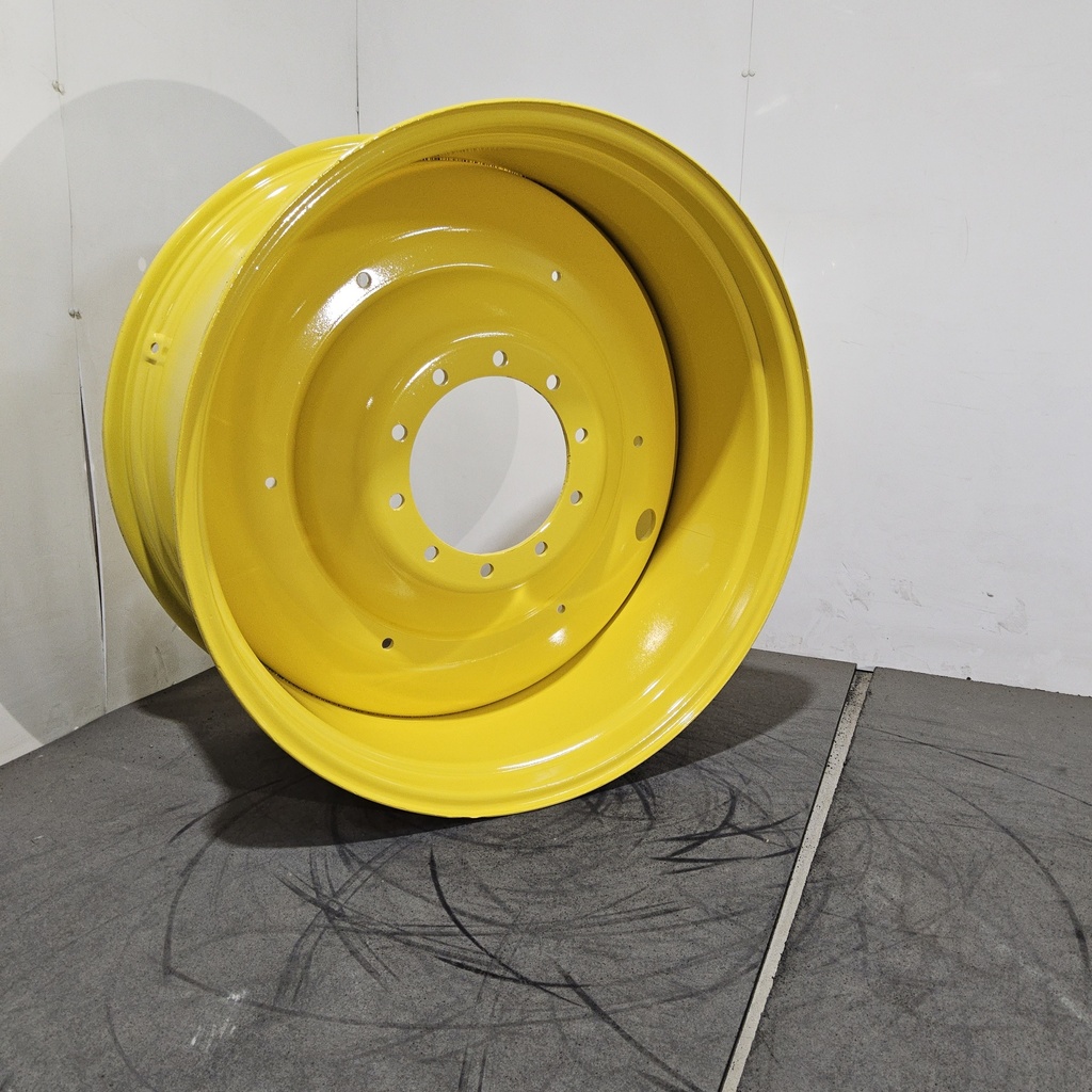 18"W x 38"D, John Deere Yellow 10-Hole Formed Plate