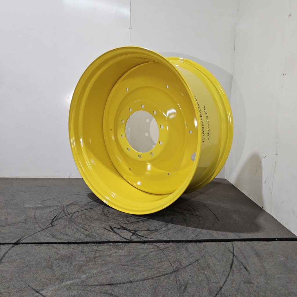 18"W x 38"D, John Deere Yellow 10-Hole Formed Plate
