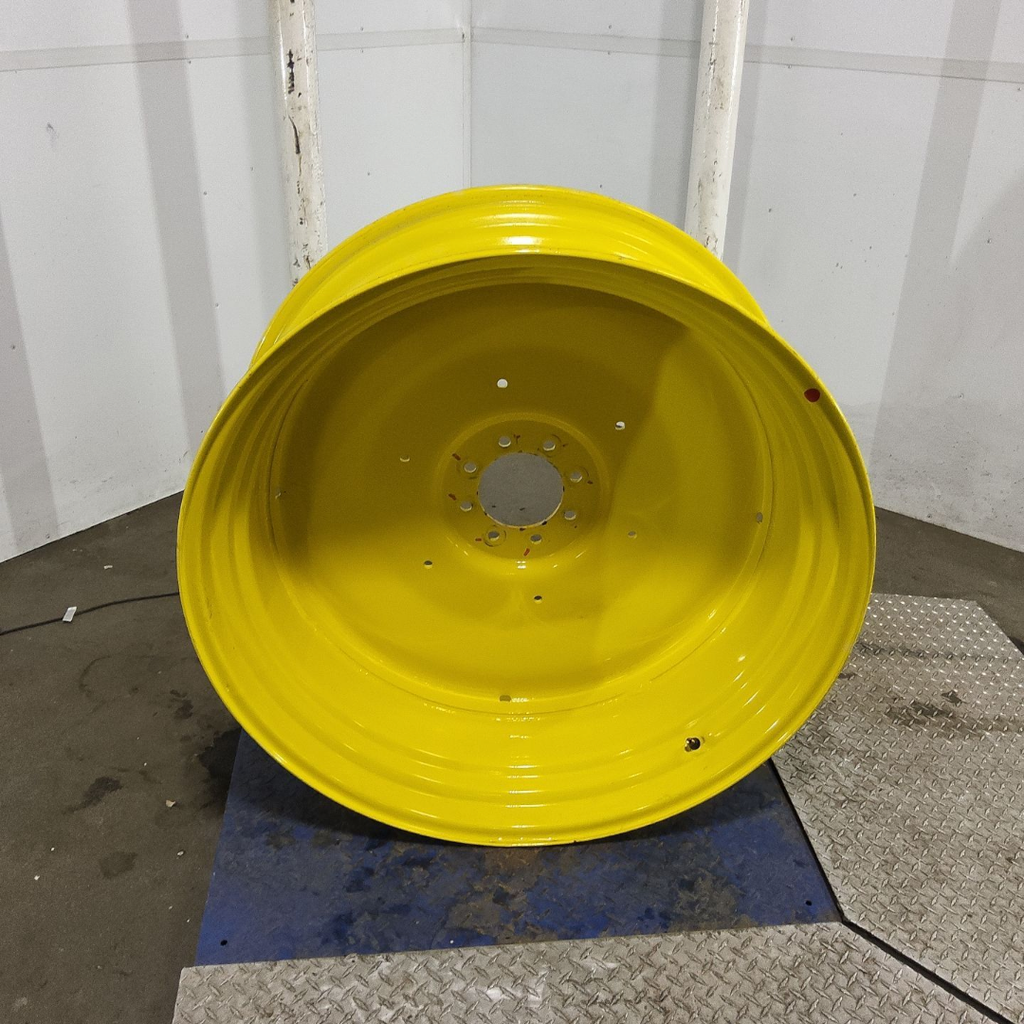 15"W x 38"D, John Deere Yellow 8-Hole Formed Plate