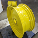 15"W x 38"D, John Deere Yellow 8-Hole Formed Plate