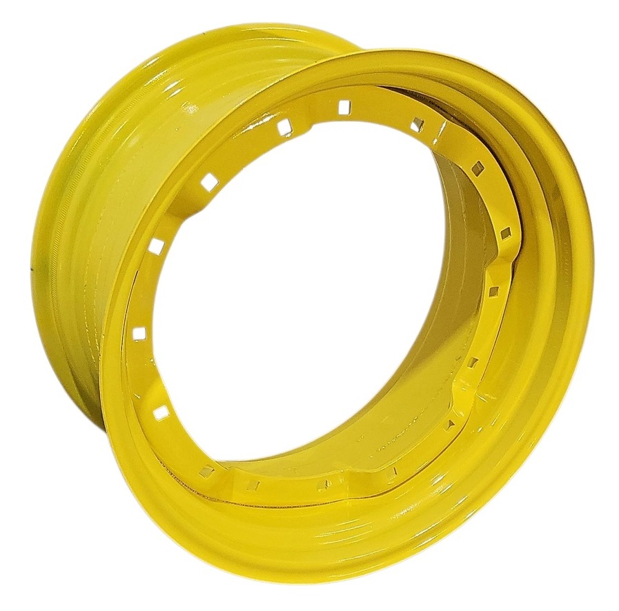 14"W x 28"D, John Deere Yellow 8-Hole Waffle Wheel (Groups of 2 Bolts)